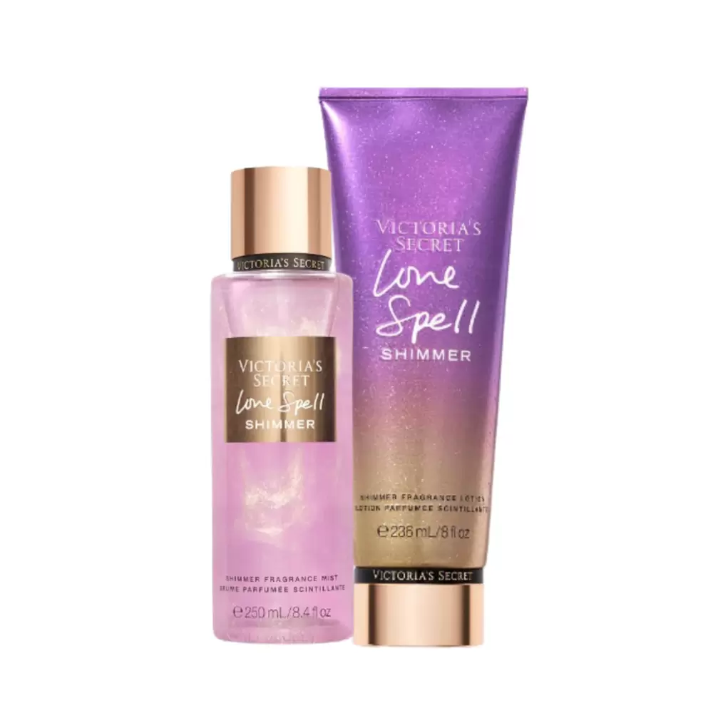 Victoria's Secret kit Love Spell Shimmer 250ml Loção+Body Splash